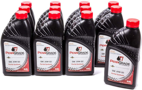 Brad Penn Oil 009-7119-12PK 20W-50 Partial Synthetic Racing Oil 12 pack