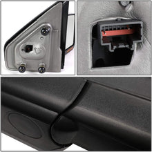 Right Passenger Side Black Manual Folding w/Amber LED Turn Signal Light Towing Mirror Replacement for Ford F-150 04-14