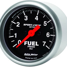 Auto Meter 3363-M Sport-Comp Electric Fuel Pressure Gauge