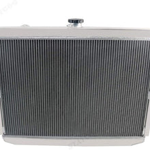 CoolingSky 62MM 4 Row Core Aluminum Radiator for 1974-78 New Yorker/Newport/Charger/Coronet/Monaco &75-78 Fury/73-74 Mopar Roadrunner Satellite L6 V8 Engine