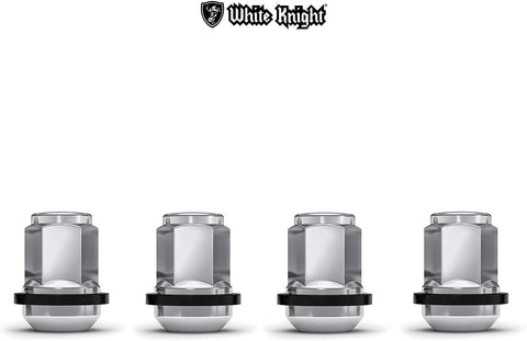 White Knight 1907WR Chrome Honda Civic OEM Factory Style Lug Nut with Washer, 4 Pack