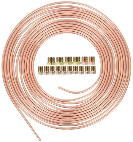 Homefami Brake Line Tubing 3/16 Inch OD 25 Ft Coil Roll NICOPP CN3 TUBE