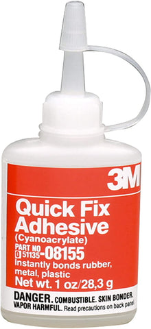 3M Quick Fix Adhesive, 08155, 1 oz Bottle