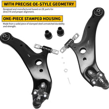 Front Lower Control Arm w/Ball Joint Compatible with 2008-2019 Toyota Highlander/Venza, 2010-2019 Lexus RX350/RX400h/RX450h