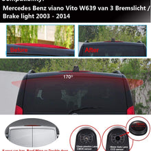 HD 1280x720 Pixels 1000TV Lines 3rd Brake Light Reverse Camera Brake lamp Parking Camera for Mercedes Benz Viano Vito W639 Van 3 VW Crafter ab 2017 Transporter Van+4.3" car Reverse Screen
