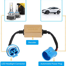 LED Headlight Kit Decoder Canbus Resistor Anti-flicker Adapters Warning Error Free Canceller Resistor (9007)