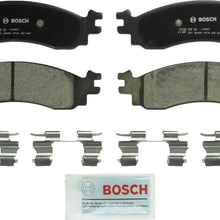 Bosch BC1158 QuietCast Premium Ceramic Disc Brake Pad Set For: Ford Explorer, Explorer Sport Trac, Flex, Taurus; Lincoln MKS, MKT; Mercury Mountaineer, Front