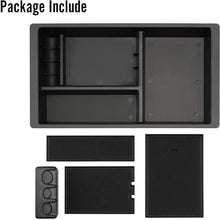 Seven Sparta Center Console Organizer for Chevy/Chevrolet Tahoe Suburban Silverado GMC Sierra Yukon 2015-2018 ABS Tray Armrest Box Secondary Storage Full Console w/Bucket Seats ONLY (Black)