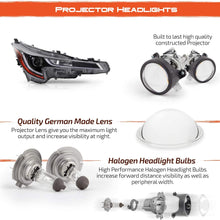 Fits 2020 2021 Toyota Corolla L/LE Model LED DRL OE Projector Headlights Housing - Left Driver Side