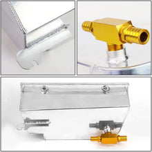 For 97-04 Chevy Corvette 5.7L V8 Aluminum Coolant Expansion Recovery Tank Bottle Reservoir 5/8 inches Barb (Silver)