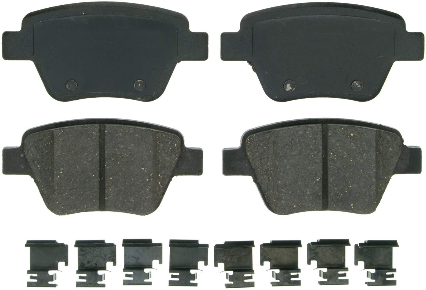 Wagner QuickStop ZD1456 Ceramic Disc Pad Set Includes Pad Installation Hardware, Rear