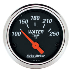 AUTO METER 1436 Designer Black Water Temperature Gauge, Water Temperature - 2 1/16"""