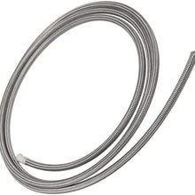 RJJX 2m AN3 Braided Stainless Steel 3AN AN3 an-3 Brake Hose PTEF Hydraulic Brake Fuel Line Hose