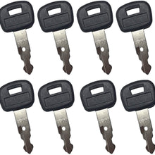 Friday Part Ignition Key 459A RC411-53933 RC461-53930 for Kubota KX018-4 KX033-4 KX040-4 KX41-3 KX71-3 KX91-3 KX121-3S KX161-3 U15 U17 U25S U35 U45S L39 L45 L47 L48 M59 M62 R530 R630 (10)