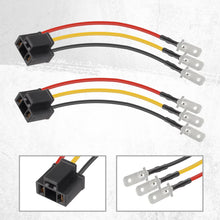 Partsam H4 9003 Wiring Harness Headlights Wire Sockets H4 to 3 Pin Adapter for 4"x6" 7"x6" 5"x7" 6x8 inch Car Truck Pickup Heavy Duty Headlamp (4PCS a Pack)
