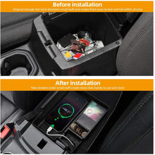 JoyTutus Center Console Organizer Tray Armrest Secondary Storage Box for Ford Explorer 2012 2013 2014 2015 2016 2017 2018 2019 Automotive Center Console Insert