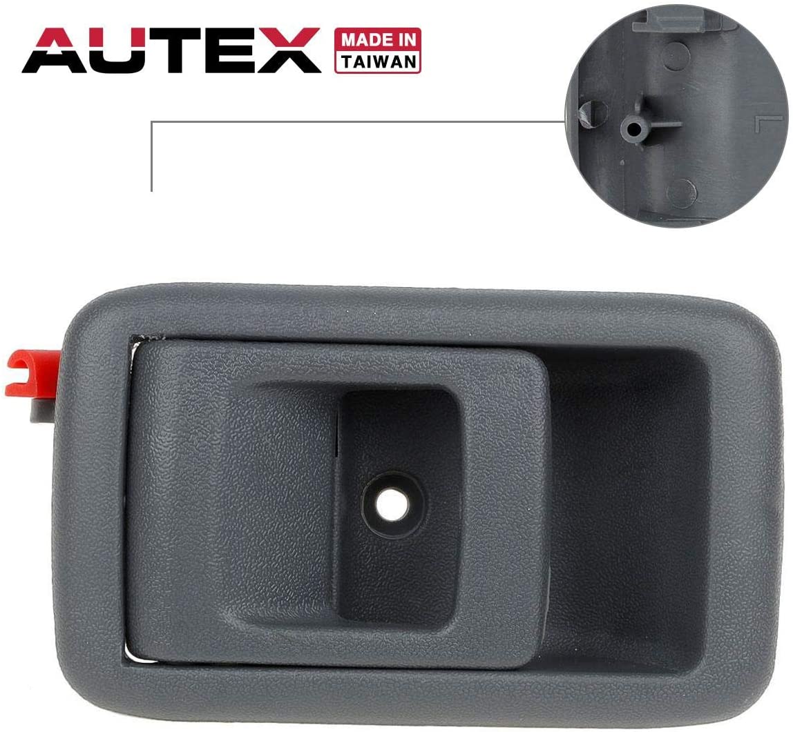 AUTEX 1pc Interior Front/Rear Left (Driver Side-FL) Door Handle Compatible with Toyota Tacoma 2001 2002 2003 2004 Gray 9597181 692063202003 6920632020G TO1352122 14455361