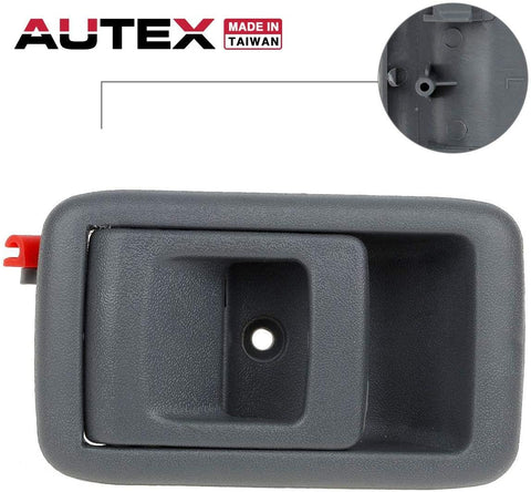 AUTEX 1pc Interior Front/Rear Left (Driver Side-FL) Door Handle Compatible with Toyota Tacoma 2001 2002 2003 2004 Gray 9597181 692063202003 6920632020G TO1352122 14455361