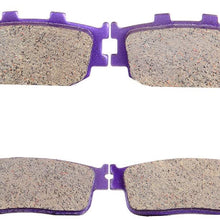 ECCPP FA174 Brake Pads Front and Rear Carbon Fiber Replacement Brake Pads Kits Fit for 1994 1995 1996 1997 1998 1999 2000 2001 2002 2003 2004 2005 2006 2007 2008 2009 2010 2011 2012 Honda