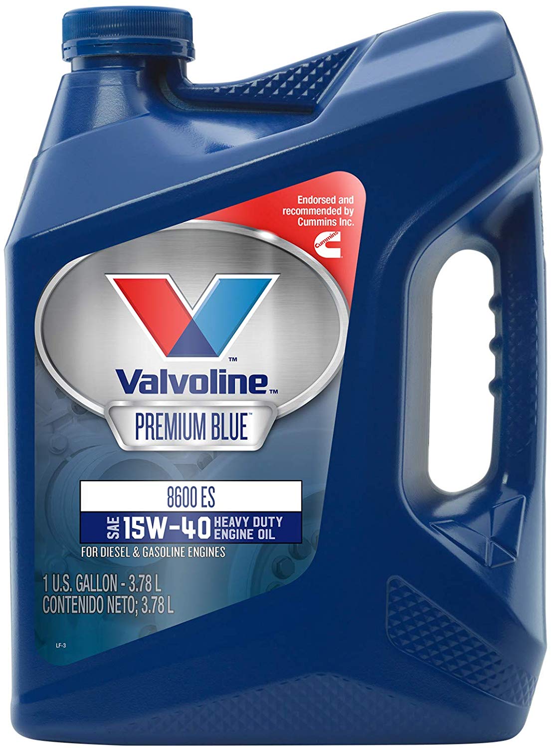 Valvoline Premium Blue 8600 ES SAE 15W-40 Engine Oil 1 GA, Case of 3