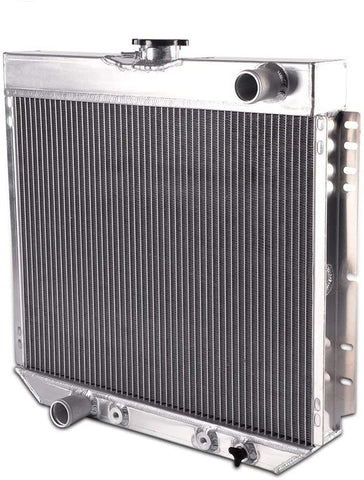 Compatible For Ford Mustang/Falcon/Galaxie/Fairlane/Torino V8 MT 1967 1968 1969 1970 Driver/Left Aluminum Racing Radiator Replacement 3 Core Row