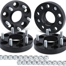 dynofit 15mm 5x4.5 Wheel Spacers for 300ZX 350Z 370Z Altima Leopard G35 G37 FX35 S14 and More, 2Pcs 5x114.3 Hubcentric Forged Wheels Spacer 66.1mm Hub Bore M12x1.25 for 5 Lug Rims