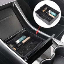 BASENOR Tesla Model 3 Model Y Center Console Organizer Tray Accessoies with Coin and Sunglass Holder for Tesla Model 3 Tesla Model Y