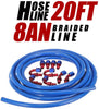 20 Ft 8AN AN 8 Push Lock Oil Gas Fuel Hose + 10pcs AN 8 Hose Fitting Kit