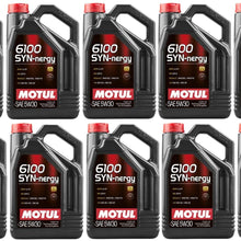 Motul 107972 Set of 10 6100 SYN-nergy 5W-30 Motor Oil 5-Liter Bottles