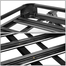 Roof Rack Carrier Basket Rooftop Cargo Carrier with Extension Black Car Top Luggage Holder 50"(L) x 38"(W) Universal for SUV Cars (Black)