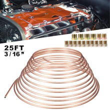 Homefami Brake Line Tubing 3/16 Inch OD 25 Ft Coil Roll NICOPP CN3 TUBE