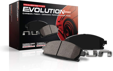 Power Stop Z23-1084, Z23 Evolution Sport Carbon-Fiber Ceramic Front Brake Pads