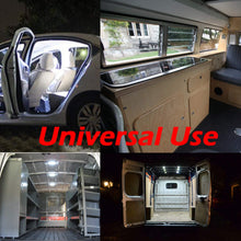 Ampper LED Ceiling Lights Kit for Van RV Boats Caravans Trailers Lorries Sprinter Ducato Transit VW LWB (10 Modules, White), 12V 40 LEDs Van Interior Light Kits
