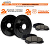 Max Brakes Front Elite Brake Kit [ E-Coated Slotted Drilled Rotors + Ceramic Pads ] KT004881 Fits: Honda 03-12 Accord Coupe & Accord Sedan LX 13-15 Civic EX 03-11 Element 02-04 CRV
