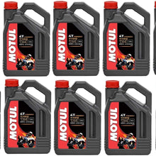Motul 104092 Set of 10 7100 4T 10W-40 Motor Oil 1-Gallon Bottles