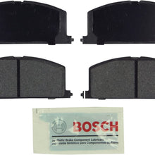 Bosch BE242 Blue Disc Brake Pad Set for Select Chevrolet Nova; Geo Prizm; Toyota Camry, Celica, Corolla, MR2, Paseo, Tercel - FRONT