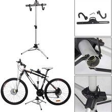 Bluetooth earphone Bike Repair Stand 70-132cm Telescopic Bicycle Maintenance Rack Multi Bicycle Storage Display Stand Parking Rack for Bikes Bike Stand, Adjustable Floor Bicycle Holder