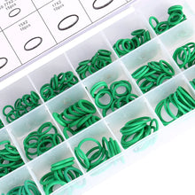 Cuque 18 Sizes 270Pcs O-ring Box O-Ring Tools Set Assortment Car Auto Vehicle Repair Car Air Conditioning Rubber O-Ring Tools HNBR Seals Assortment Kit Green