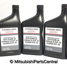 Genuine Mitsubishi J4 (J1) CVT Transmission Fluid - 5 Quarts - MZ320185 Lancer Outlander & Sport with CVT Transmission 2008 2009 2010 2011 2012 2013 2014 2015 2016 2017