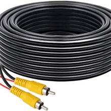 Roadpower RCA Video Cable, CAR Back Up Camera Cable Rear View Camera Video Cable with Detection Wire (10 M/33 FT)
