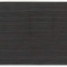VioletLisa All Aluminum Air Condition Condenser 1 Row Compatible with 2007-2012 Rondo 2.4L 2007-2012 Rondo 2.7L L4 V6 Without Oil Cooler