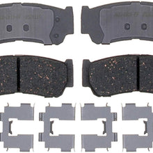 ACDelco 14D1297CH Advantage Ceramic Rear Disc Brake Pad Set with Hardware