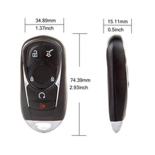 ECCPP Replacement fit for Uncut 315MHz Keyless Entry Remote Key Fob Chevy Buick Series OHT01060512 (Pack of 1)