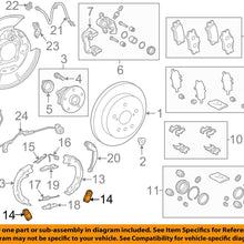 Toyota 47446-02090, Parking Brake Hold Down Spring