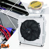 For 4Runner/Pickup 3.0 V6 88-95 Dual-Row Aluminum Cooling Radiator with Fan Shroud