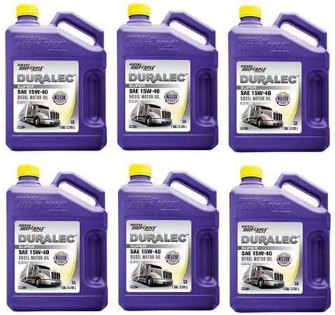 Royal Purple API-Licensed SAE 15W-40 High Performance Synthetic Motor Oil - 1 Gallon Each (Pack of 6)