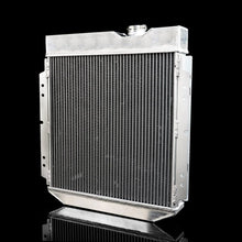 Aluminum Radiator + 14" Fan For FORD MUSTANG/SHELBY V8 L6 MT/AT 64-66 1965 Silver