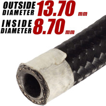 20 Ft 6AN AN-6 Nylon and Stainless Steel Braided Fuel Hose
