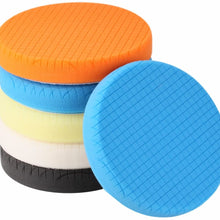 SPTA 5Pcs 7" Face for 6.7'' Backing Plate 7"/180mm Compound Buffing Sponge Pads Polishing Pads Kit Buffing Pad For Car Buffer Polisher Sanding,Polishing, Waxing