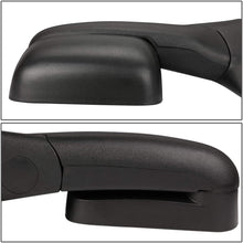 Left Driver Side Black Manual Folding Flip Up Rear View Towing Side Mirror Replacement for Dodge Ram BR/BE 94-02